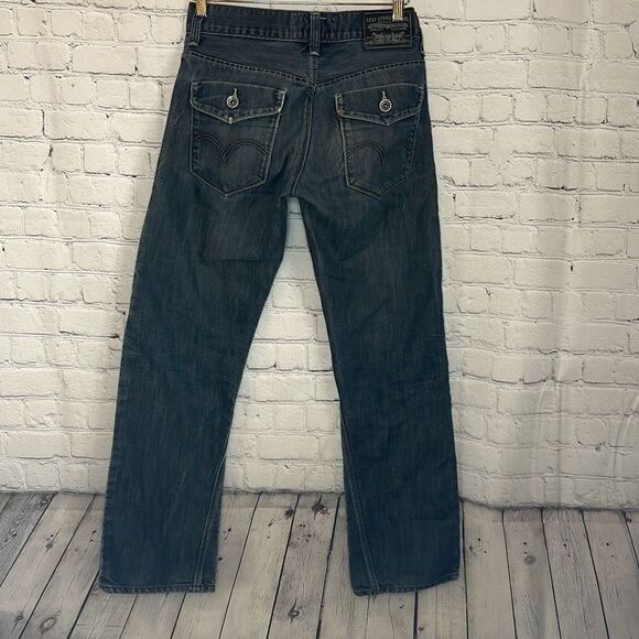 Levi’s 514 Slim Straight San Francisco Jeans size 29x30 Black Label Unique - Picture 1 of 13